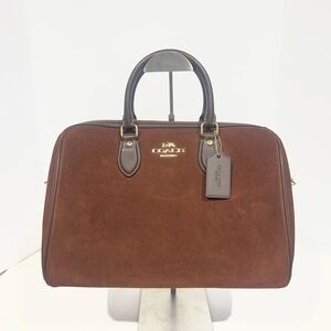 Coach large brown suede “Rowan”